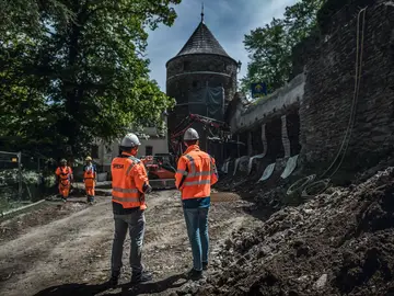 Unsere Experten für Bauwerkssanierung setzten Stützmauern, Burgruinen oder historische Gebäude instand.
