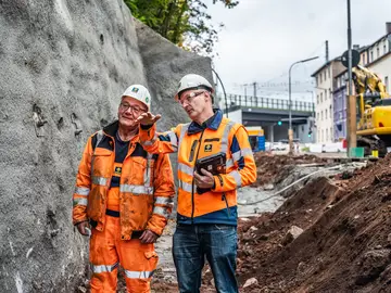 Die Ausführung anspruchsvoller Hang- und Felssicherungen zählt zu den angebotenen Dienstleistungen der Spesa Spezialbau und Sanierung